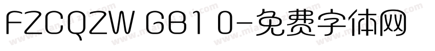 FZCQZW GB1 0字体转换